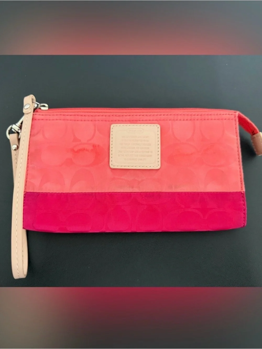 Coach Legacy Weekend Signature Colorblock Nylon East West Zip Top Tote 24865 3